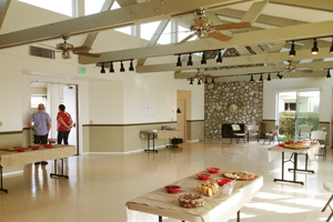 Clubhouse interior showing large spacious room